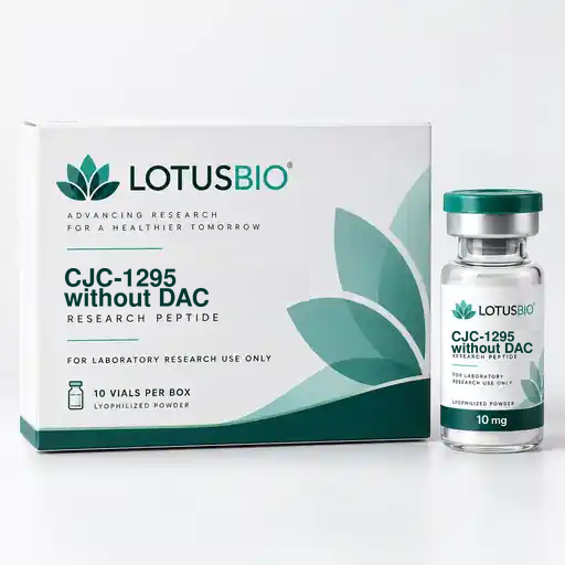 CJC-1295 without DAC research peptide packaging by LotusBio