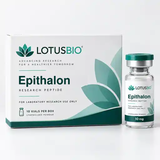 Epithalon research peptide packaging by LotusBio
