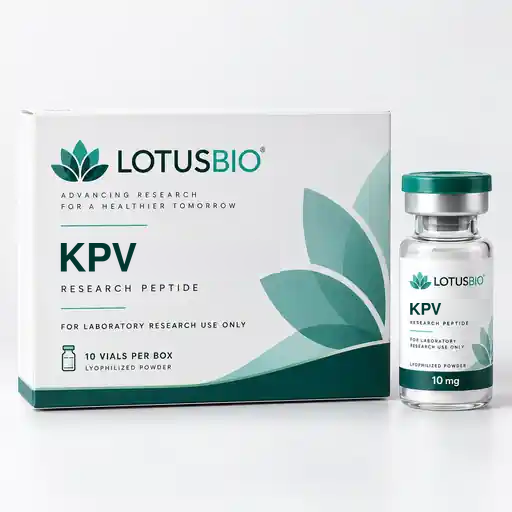 KPV research peptide packaging by LotusBio