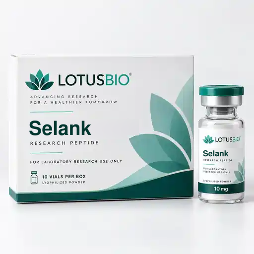 Selank research material packaging by LotusBio